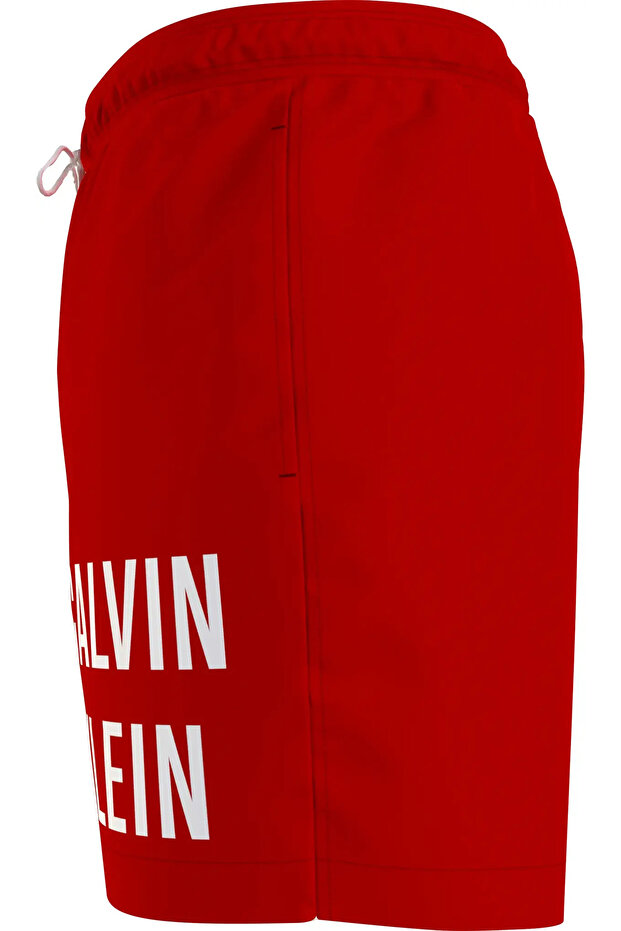 MEDIUM DRAWSTRING Erkek Kırmızı Deniz Şortu - 2