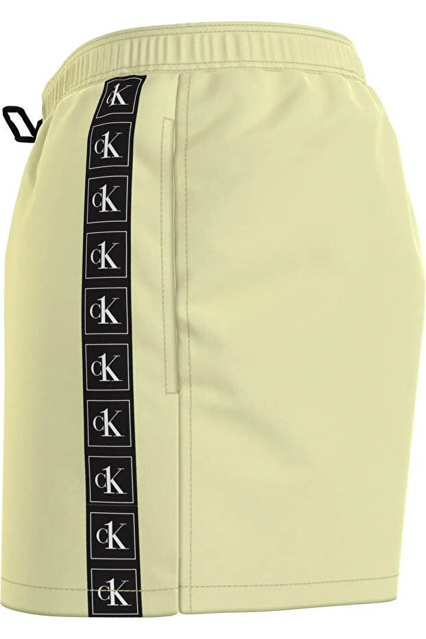 MEDIUM DRAWSTRING Erkek Yeşil Deniz Şortu - 3