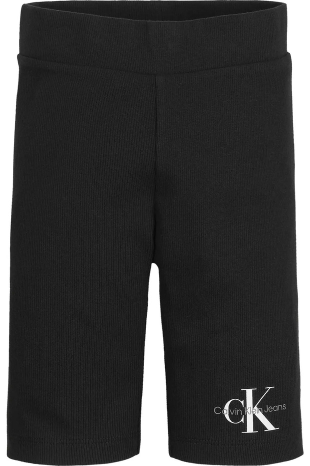 MONOGRAM RIB CYCLE S Kadın Siyah Şort - 1