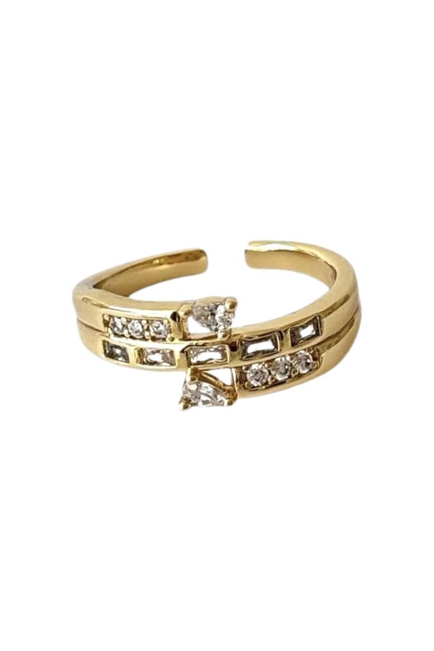 Triangle Minimal Stone Ring
