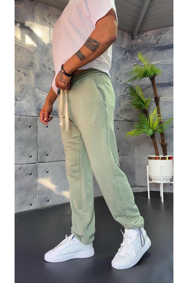 Washable Three Thread Stopper Leg Sweatpants - 2