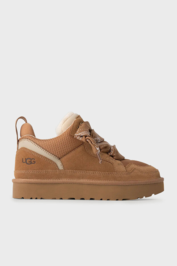 Logolu Hakiki Deri Yünlü Bilekli Sneaker Ayakkabı AYAKKABI 1144032 - 1