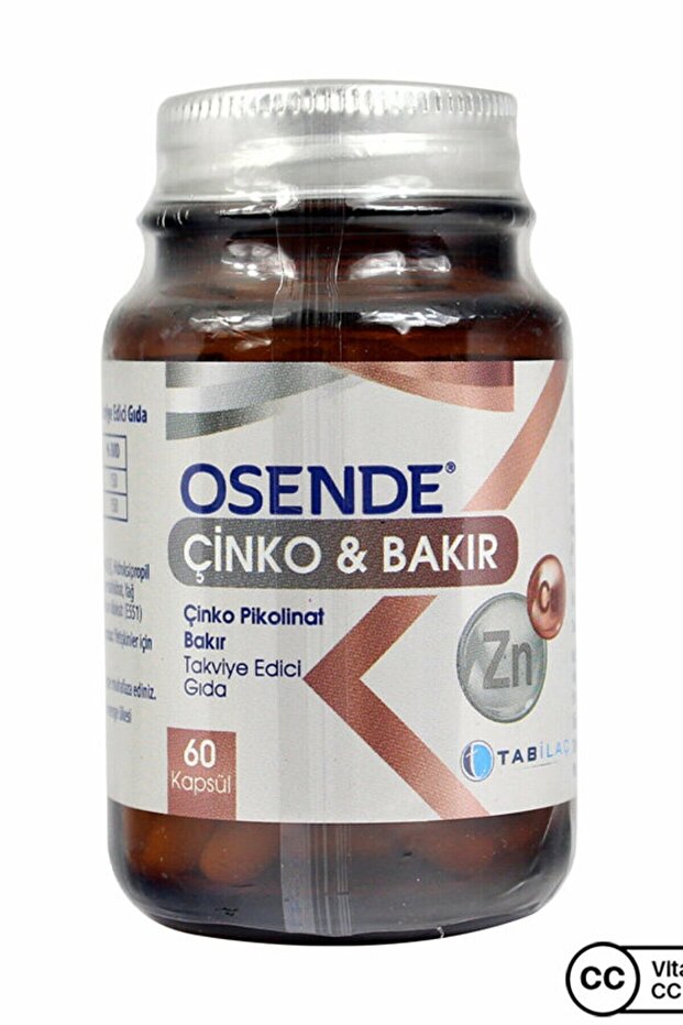Çinko & Bakır 60 Kapsül