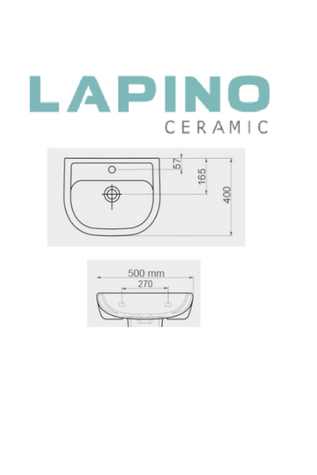 LAPİNO TEK LAVABO 40*50 - 3