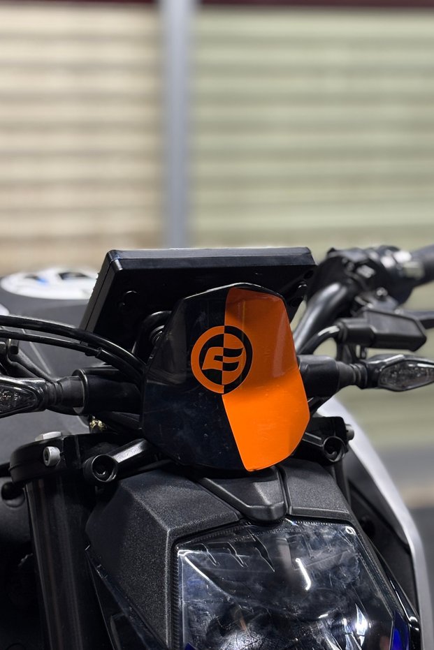 Decor Sticker for Orange Color Front Visor for Cfmoto Nk250 (1 Piece)