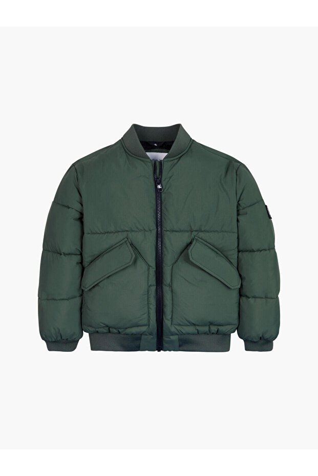 PUFFY MINIMAL BOMBER Erkek Yeşil Mont - 1