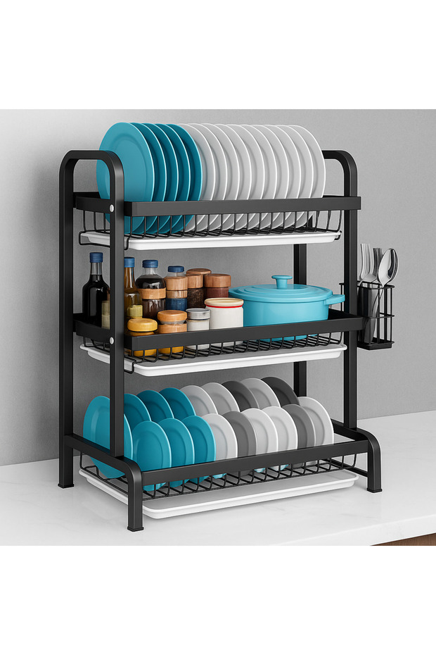 Dish rack, 3 levels - 1