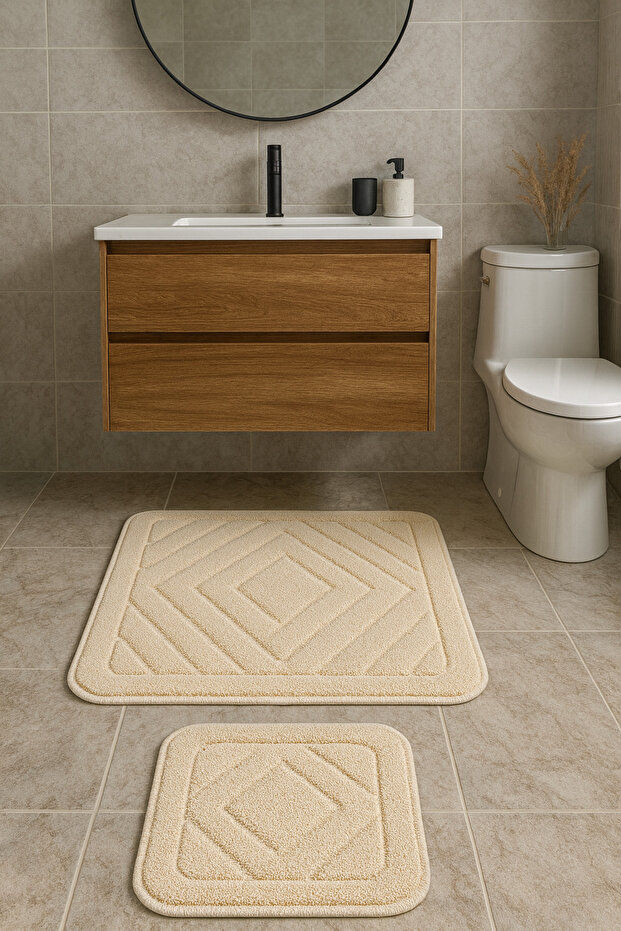 Cotton Bath Mat 2 Pieces (60X100 + 50X60)