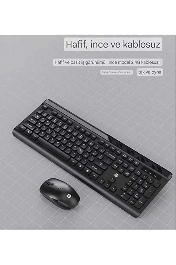 Cs500 Kablosuz Klavye Mouse Set Kombo İngilizce Q - 3