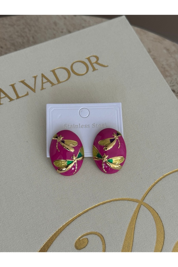 أقراط اليعسوب الوردي - 1