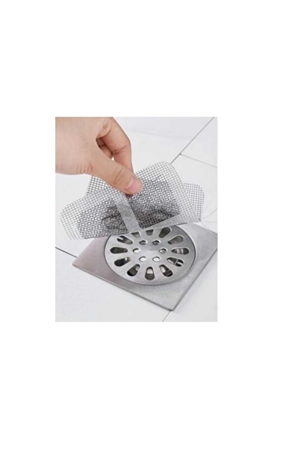 Adhesive Bathroom Drain Cover Multi-Purpose Steel Tape 10 Pieces Drain Coverer