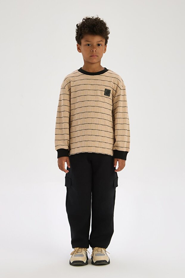 BG Store سويت شيرت مخطط للأولاد
