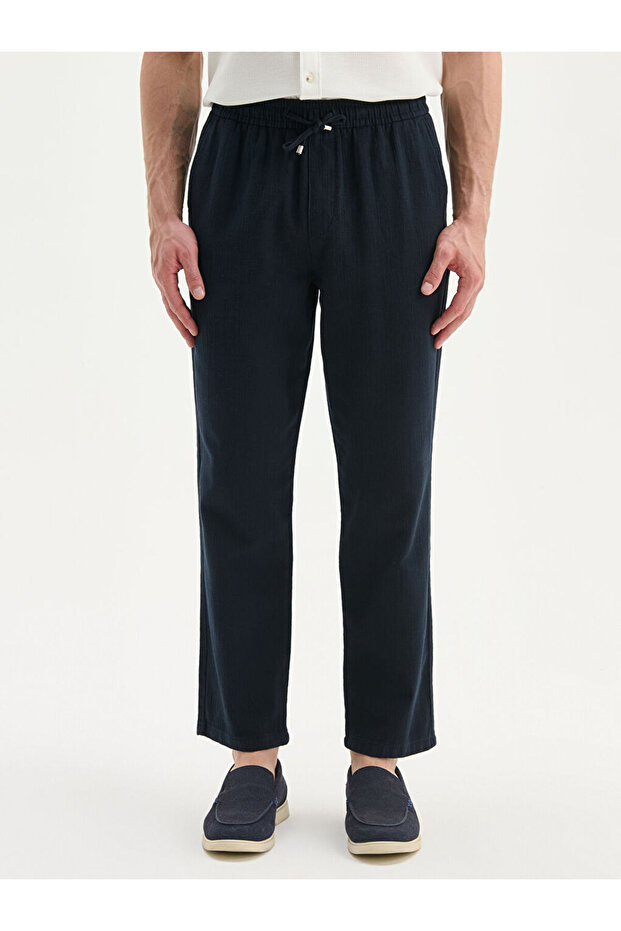 Create Your Style from Uzg Store |   Standard Fit Linen Look Men's Trousers - 2