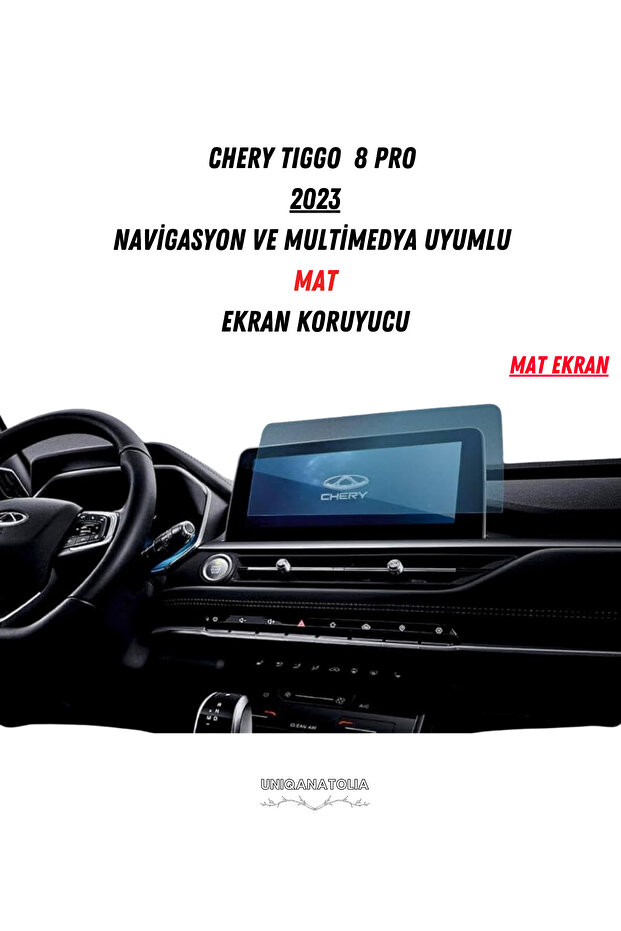 Chery Tiggo 8 Pro 2023 Navigation and Multimedia Compatible Matte Screen Protector - 1