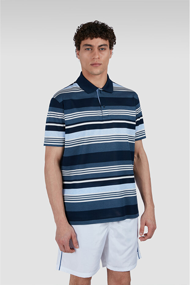 Cotton Polo Shirt with Buttons