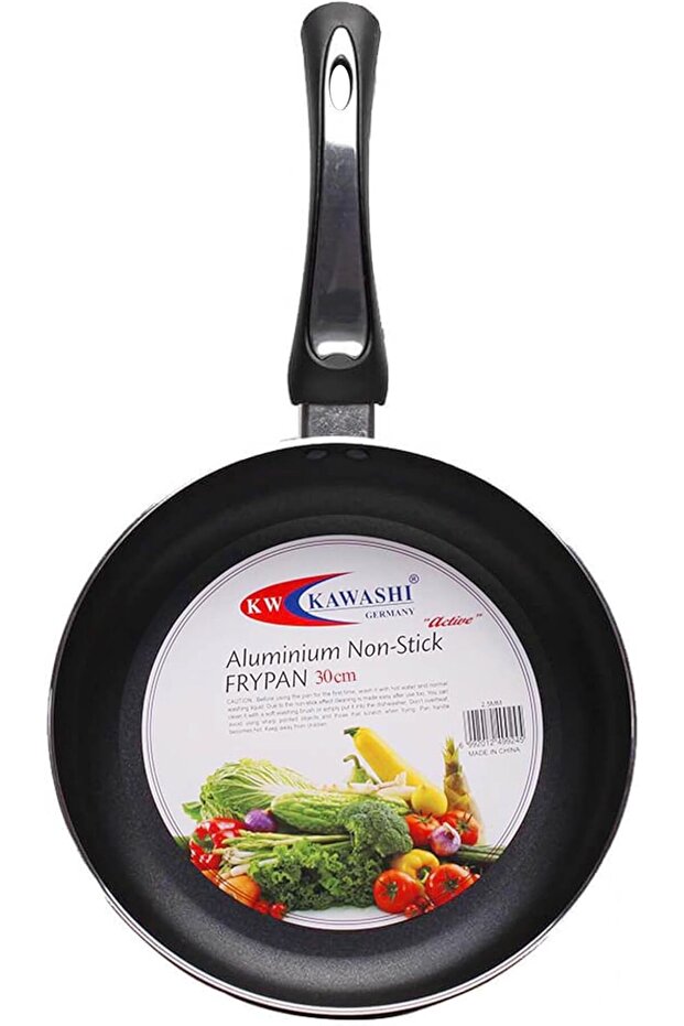 30cm Non-Stick Aluminum Fry Pan | Extra-Large Cooking Pan for Professional and Home Use