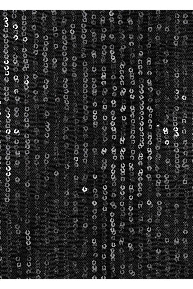 Payetli mini elbise - 5