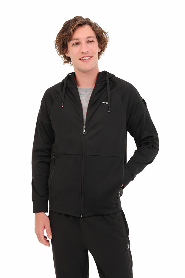 ML RENATO-CB 18SD1155 5PR Siyah Erkek Eşofman Üstü - 1