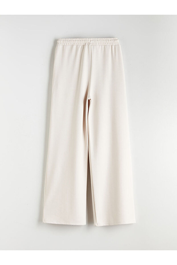 Beli Lastikli Geniş Paça Kadın Eşofman Altı - 2