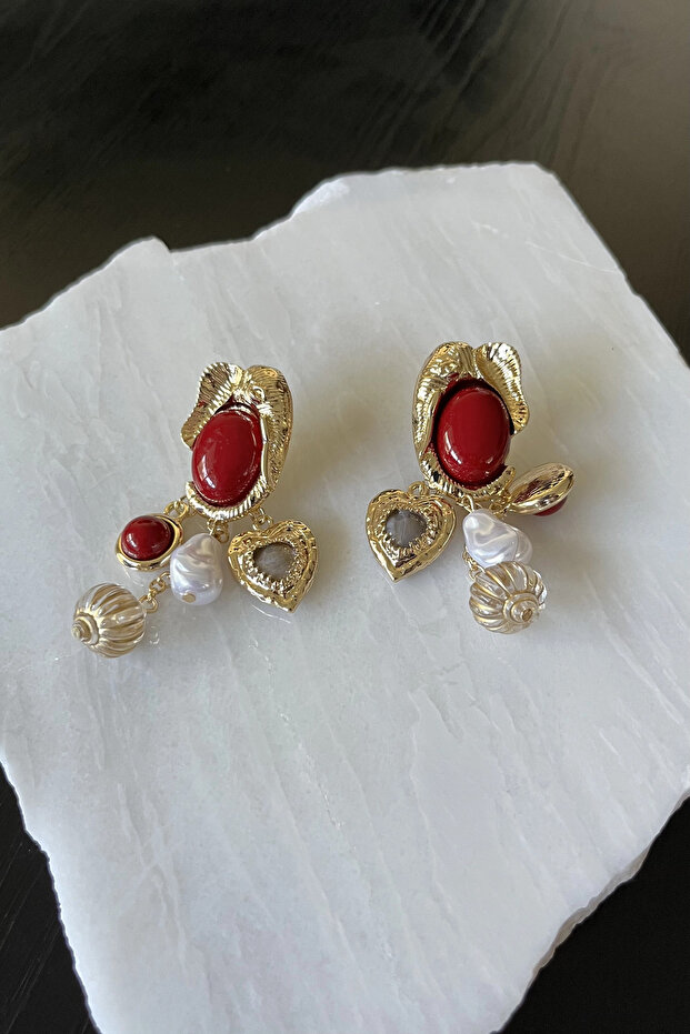 Multi charms earrings - 2