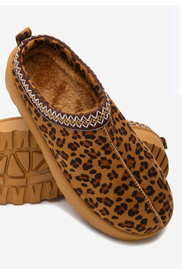 Papuci cu platformă Comfy leopard - 6