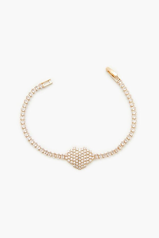 Taşlı Kalp Bileklik - 2