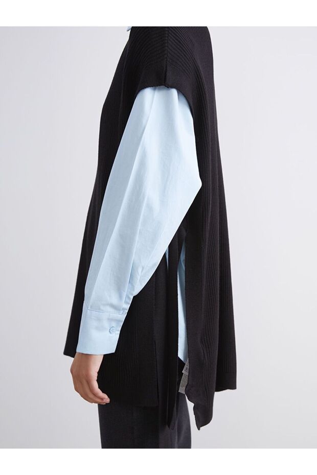 LCW Modest Bisiklet Yaka Kadın Triko Süveter - 3