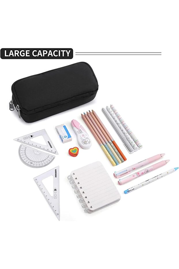 Pencil Pouch from X Spring, Large Capacity, Simple, Durable, Multifunctional - 7