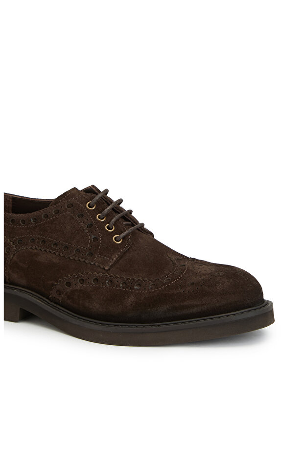 Kahverengi Erkek Süet Ayakkabı - 6