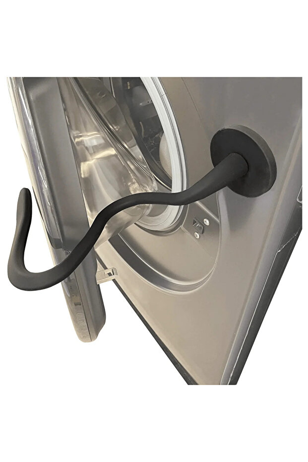 1pc Black 1pc Magnetic Washer Door Prop-Stabilizer for Front Load Machines-Easy-Install, Flex Design - 1