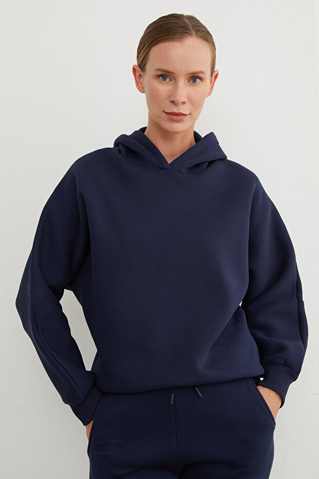 Σετ αθλητικής φόρμας με κουκούλα 3 Thread Basic - 2