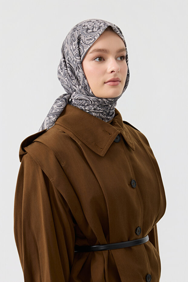 وشاح قطني ماجيك فضي - 2