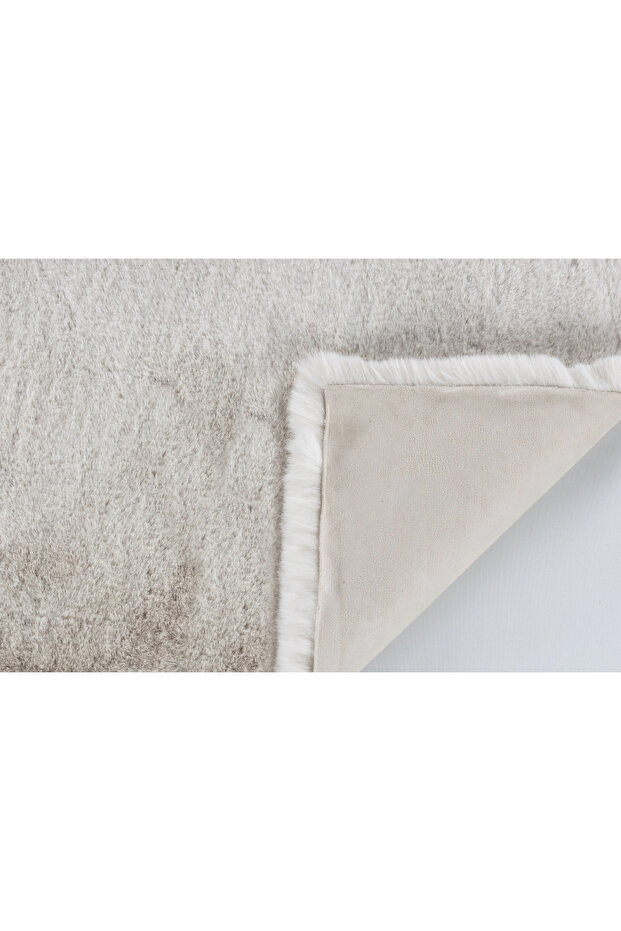 Palma Krem Peluş Post Halı - 3