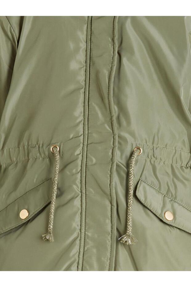 Kapüşonlu Kız Çocuk Mont (W5) - 2