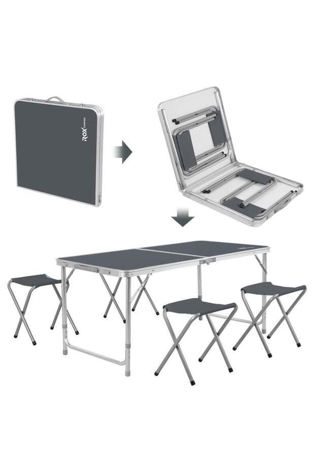 Camping Katlanır Masa Tabure Seti - 4