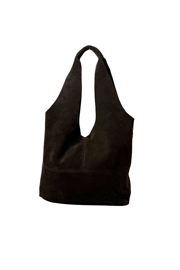 26014 Genuine Suede Leather Women's Shoulder Bag