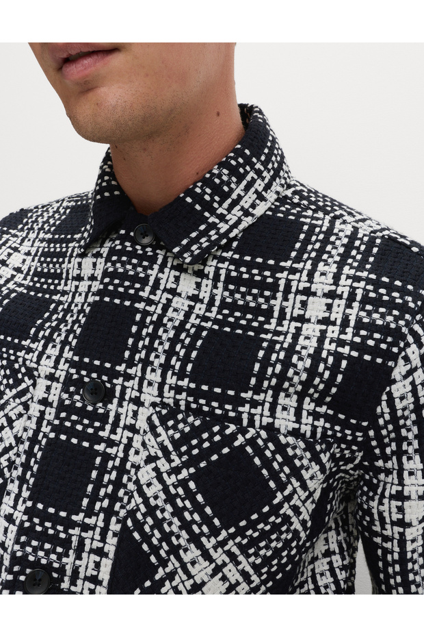 Ekoseli Gömlek Ceket - 3