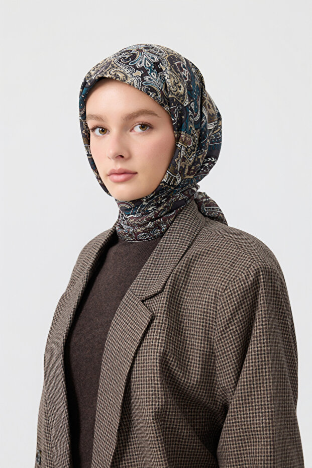 Pamuk Eşarp Tale Olive - 1