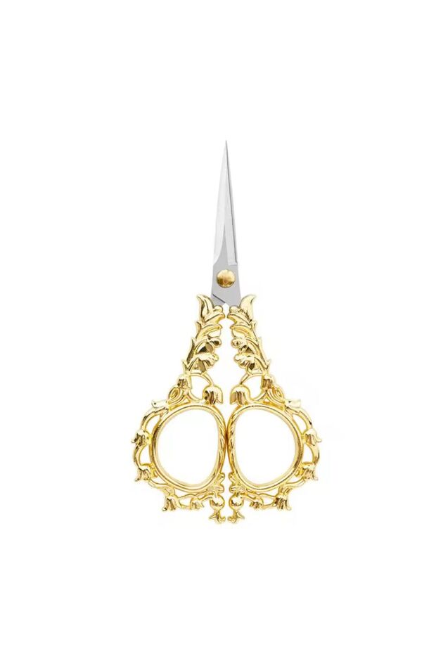 Promise Engagement Scissors, Ribbon Opening Special Day Ceremony Sewing Embroidery Scissors Gold