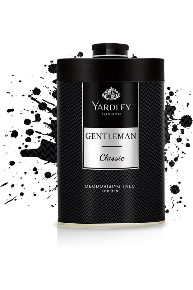 London Gentleman Classic Deodorizing Talc - 250g Fresh Woody Scent For Men Masculine Fragran