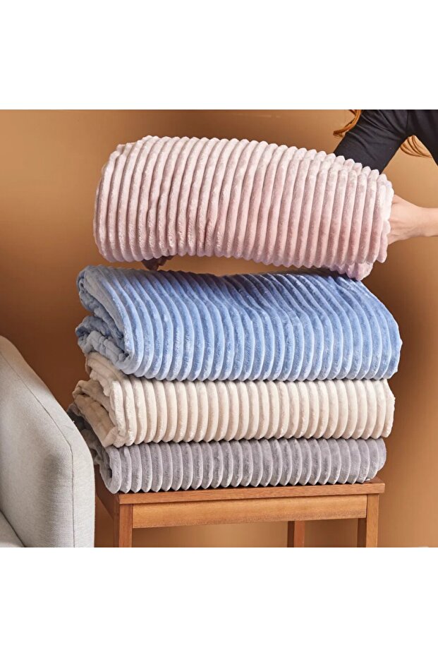 Ruby Stripe, Wellsoft TV-Decke, Blau - 5