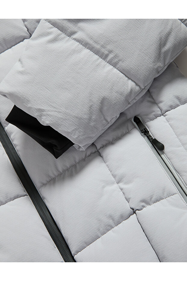 Kapüşonlu Çocuk Mont - 6