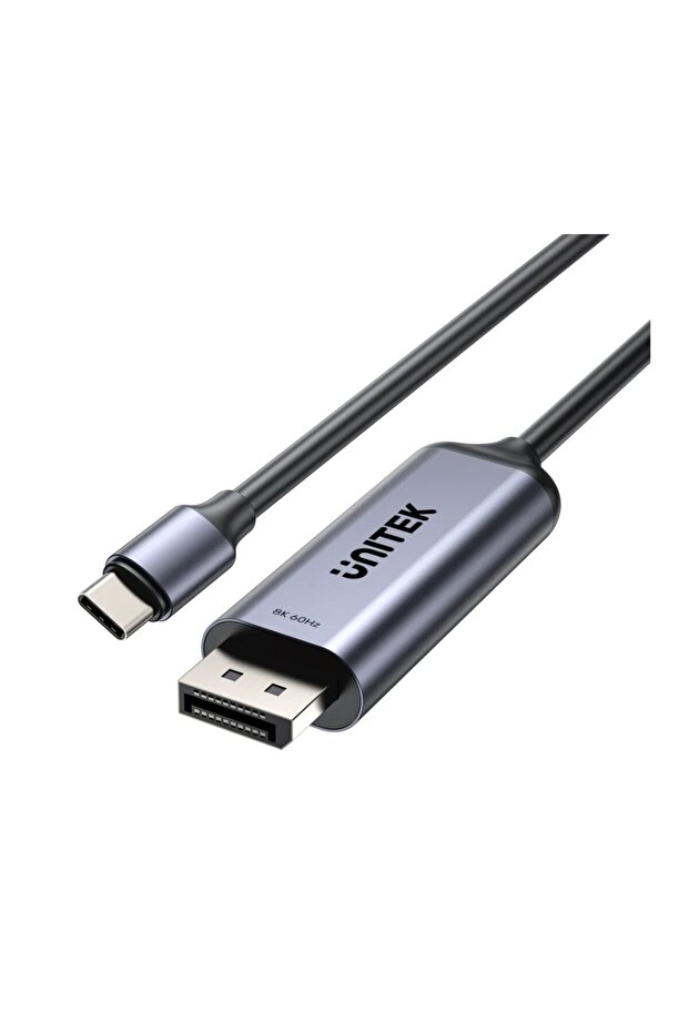 8K USB-C to DisplayPort Cable | 60Hz, 48Gbps, HDR, Space Grey | V1423D