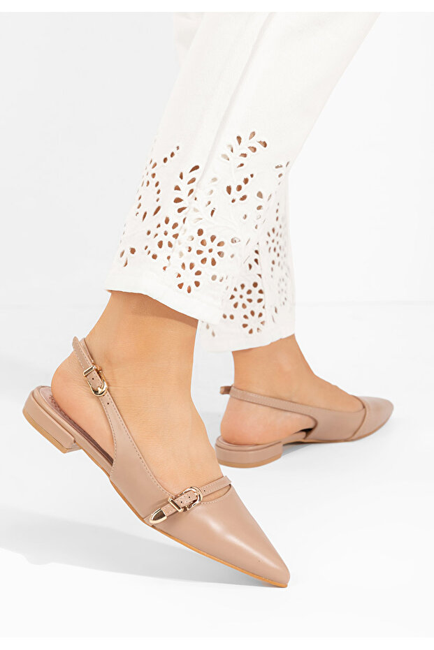 Pantofi slingback Elyssa kaki - 2