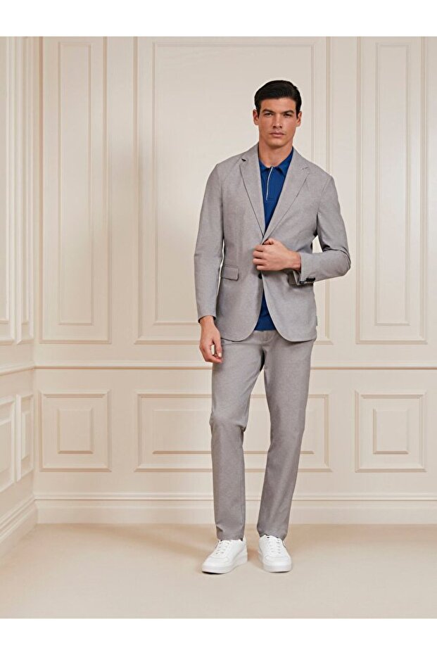 Wıston Erkek Tek Düğmeli Ceket - 3