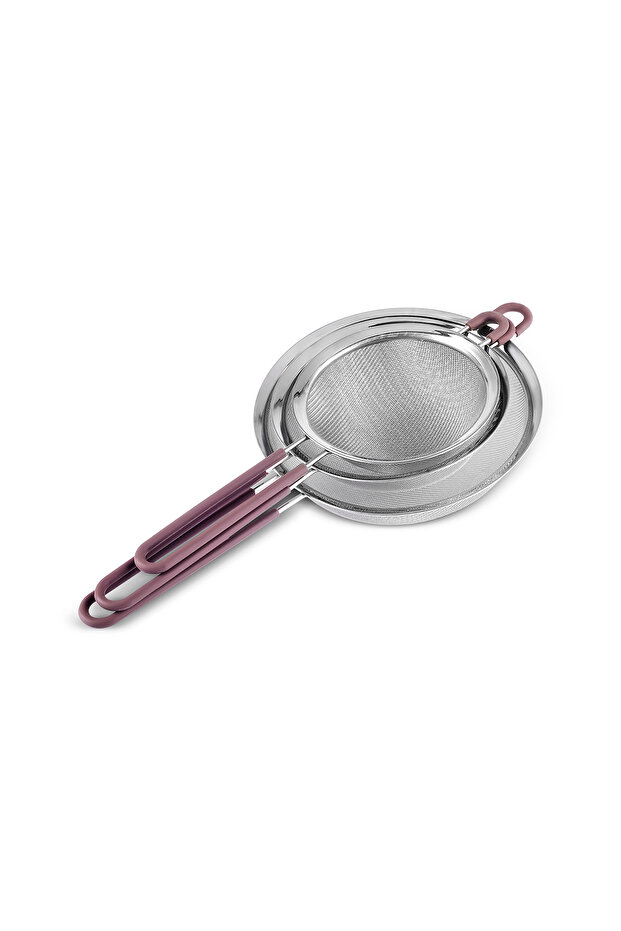 Ruby 3 Parça Paslanmaz Çelik Süzgeç Seti - 5