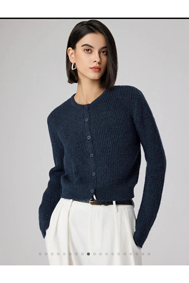 سترة قصيرة من الصوف بأزرار أمامية من CIDER - 1