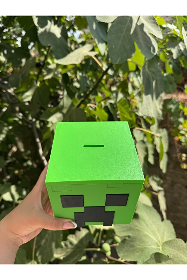 3D Minecraft Creeper Kumbara - 4