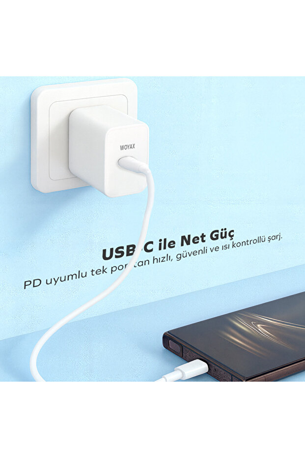 PD Hızlı Şarj Adaptörü 45W Android / iPhone / Tablet - 4