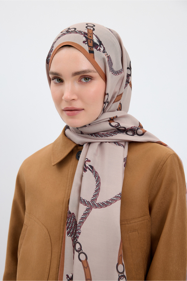 Cotton Twill Shawl Linkage Stone
